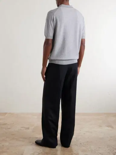 John Smedley 14.Singular Slim-Fit Merino Wool-Piqué Polo Shirt - Men | Thumbnail 4