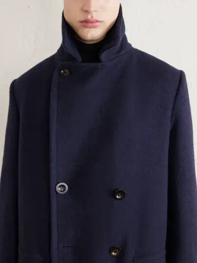 Private White V.C. The Admiral's Great Shearling-Trimmed Merino Wool and Cashmere-Blend Coat - Men | Thumbnail 5 Private White V.C. The Admiral's Great Shearling-Trimmed Merino Wool and Cashmere-Blend Coat - Men | Thumbnail 5