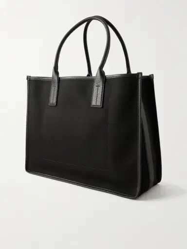 Tom Ford East-West Leather-Trimmed Cotton-Canvas Tote Bag - Men | Thumbnail 4 Tom Ford East-West Leather-Trimmed Cotton-Canvas Tote Bag - Men | Thumbnail 4