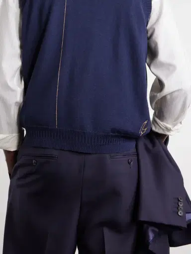 John Smedley Bill Nighy Merino Wool Vest - Men | Thumbnail 6