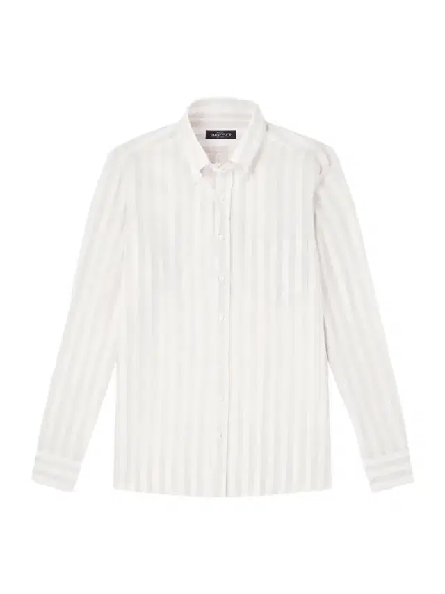 Button-Down Collar Striped Linen Shirt - Men