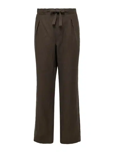 Stòffa Straight-Leg Pleated Linen Drawstring Trousers - Men | Thumbnail 1