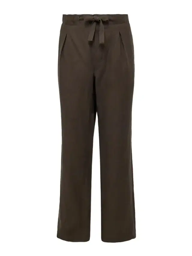 Straight-Leg Pleated Linen Drawstring Trousers - Men