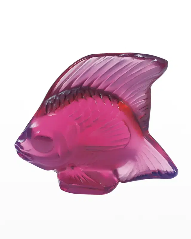 Lalique Fuchsia Fish