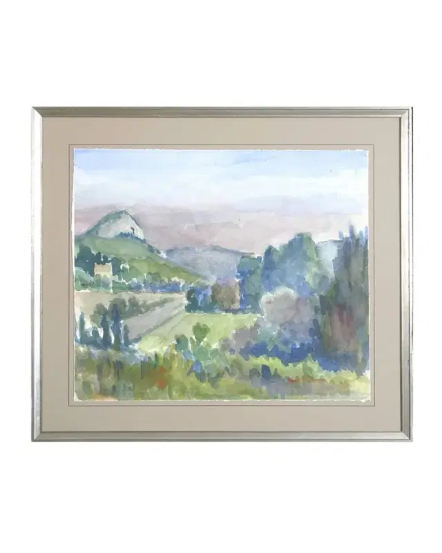 Shadow Catchers Watercolor Landscape V Giclee, 35" x 31"