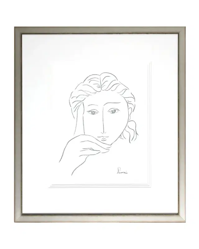 Shadow Catchers Woman 's Face Sketch I 28" x 32"