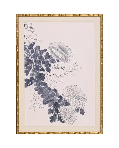 Shadow Catchers "Ink Wash Chrysanthemum" Wall Art | Thumbnail 1 Shadow Catchers "Ink Wash Chrysanthemum" Wall Art | Thumbnail 1