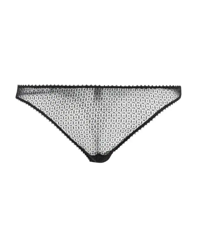 High-Cut Crochet Thong