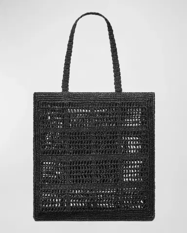 Tory Burch Ella Crochet North-South Tote Bag | Thumbnail 5