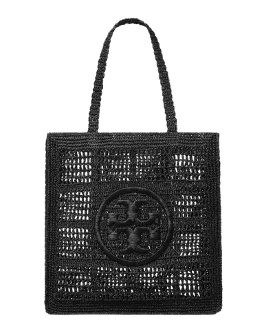 Tory Burch Ella Crochet North-South Tote Bag | Thumbnail 1