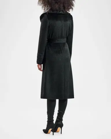Sentaler Belted Suri Alpaca Long Wrap Coat | Thumbnail 3