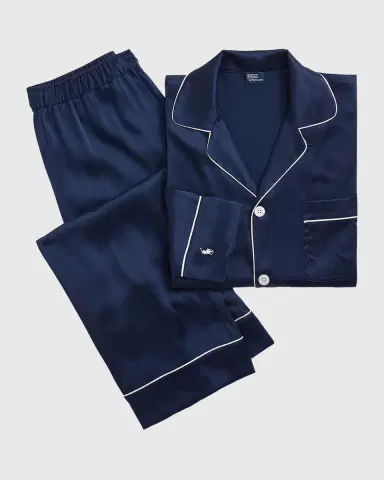 Polo Ralph Lauren The Laurel Stretch Silk Pajama Set | Thumbnail 2 Polo Ralph Lauren The Laurel Stretch Silk Pajama Set | Thumbnail 2