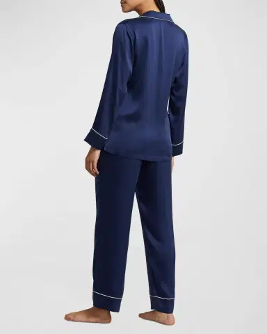 Polo Ralph Lauren The Laurel Stretch Silk Pajama Set | Thumbnail 3 Polo Ralph Lauren The Laurel Stretch Silk Pajama Set | Thumbnail 3