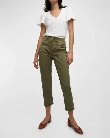 Veronica Beard Arya Straight-Leg Cropped Pants | Thumbnail 3 Veronica Beard Arya Straight-Leg Cropped Pants | Thumbnail 3