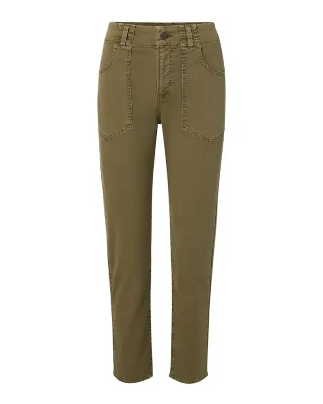 Veronica Beard Arya Straight-Leg Cropped Pants
