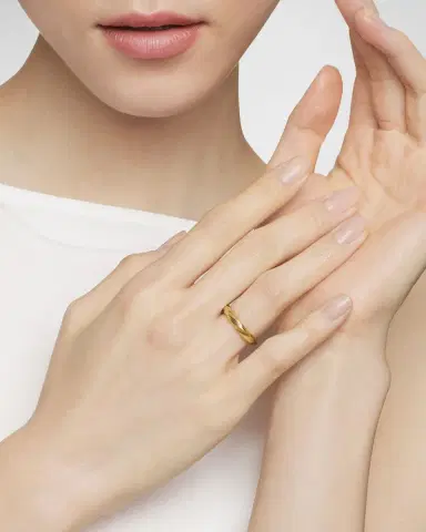 David Yurman Cable Edge Ring in 18K Gold, 4mm | Thumbnail 2