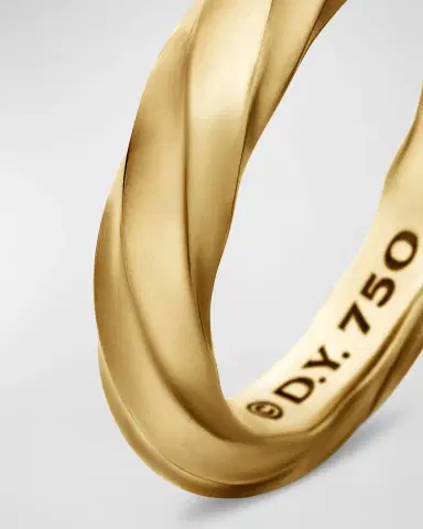 David Yurman Cable Edge Ring in 18K Gold, 4mm | Thumbnail 5
