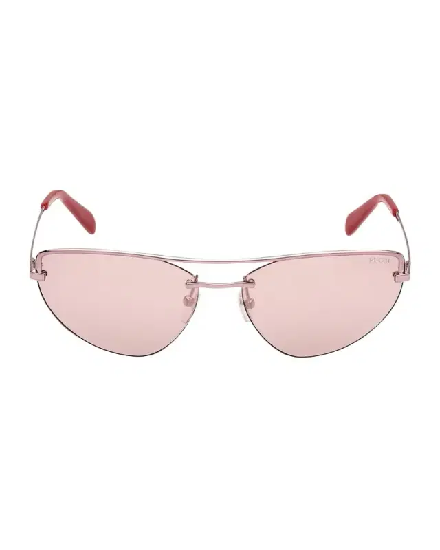 Semi-Rimmed Metal & Acetate Cat-Eye Sunglasses