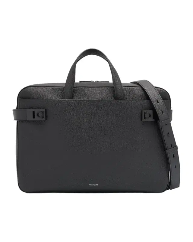 Men's Twins Briefcase with Gancini Buckles