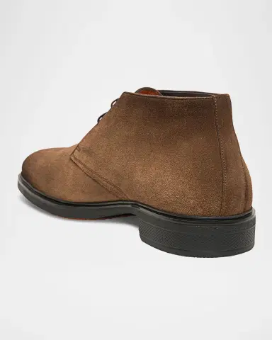 Santoni Men's Easy Suede Derby Shoes | Thumbnail 3 Santoni Men's Easy Suede Derby Shoes | Thumbnail 3