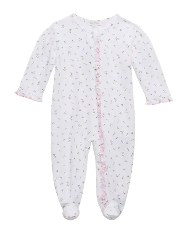 Kissy Kissy Girl 's Garden Rose Footie, Size 3M-9M