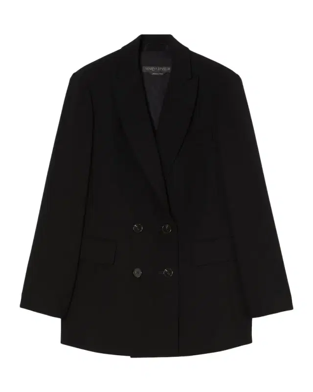 Marina Rinaldi Plus Size Fox Double-Breasted Cady Blazer