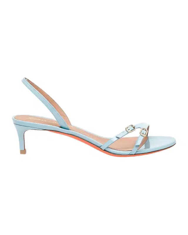 Virna Buckle Patent Leather Sandals