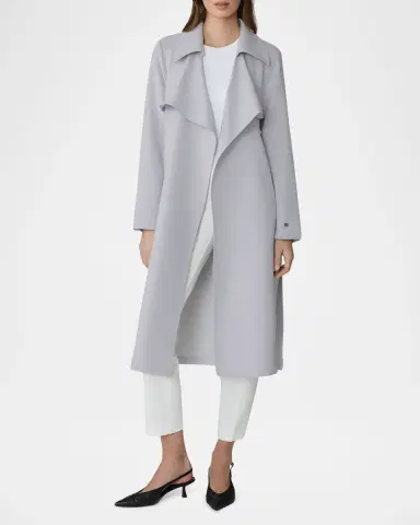 Soia & Kyo Essential Drapey Trench Coat | Thumbnail 2