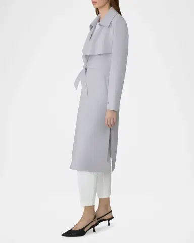 Soia & Kyo Essential Drapey Trench Coat | Thumbnail 4