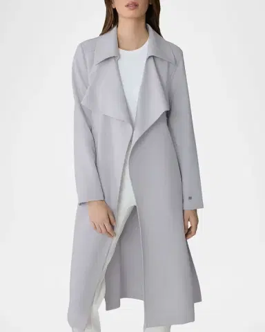 Soia & Kyo Essential Drapey Trench Coat | Thumbnail 5