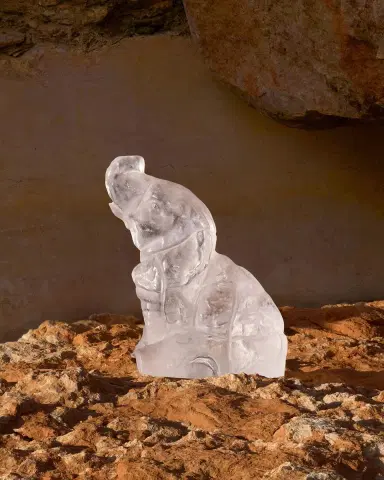 Lalique Baby Elephant Sculpture | Thumbnail 2