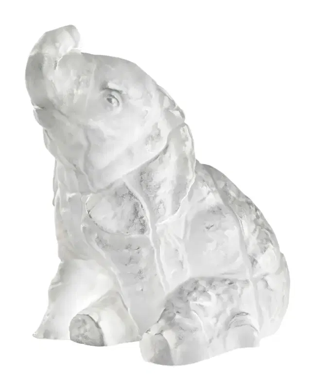 Lalique Baby Elephant Sculpture