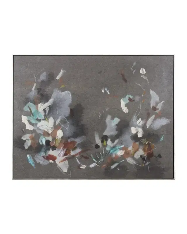 Shadow Catchers "Nocturnal Blooms II" Framed Giclee on Canvas