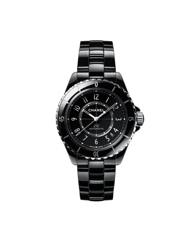 CHANEL NEW J12 BLACK FIRST EDITION WATCH, 38MM