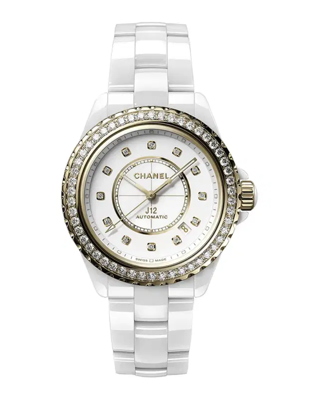 CHANEL J12 DIAMOND BEZEL WATCH CALIBER 12.1, 38 MM