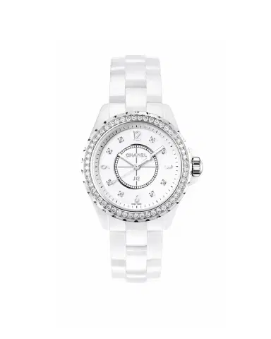 Chanel J12 33MM WHITE SINGLE ROW DIAMOND BEZEL WATCH | Thumbnail 1 Chanel J12 33MM WHITE SINGLE ROW DIAMOND BEZEL WATCH | Thumbnail 1