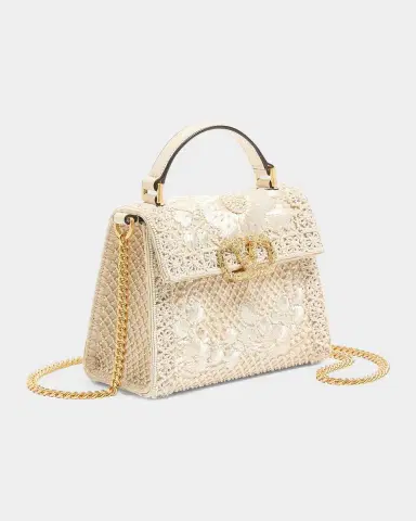 Valentino Garavani Mini Vsling Embroidered Handbag with Jewel Logo | Thumbnail 4