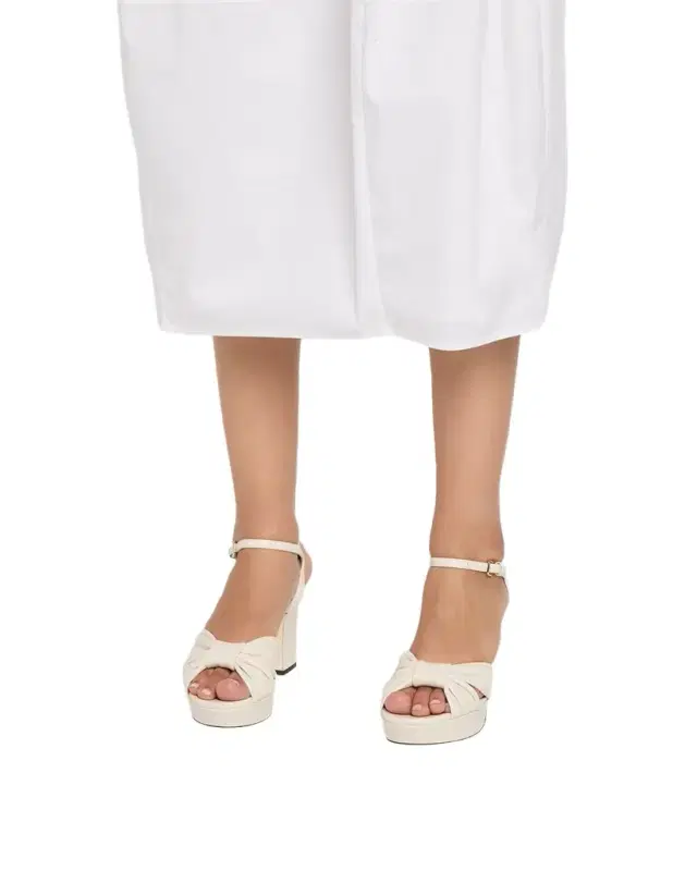 80mm Heloise Leather Platform Sandals