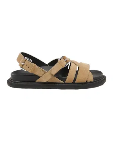 MOSCHINO Men's M Suede & Leather Sandals | Thumbnail 1 MOSCHINO Men's M Suede & Leather Sandals | Thumbnail 1