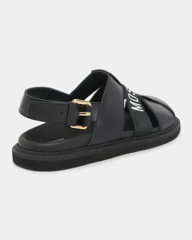 MOSCHINO Men's M Leather Sandals | Thumbnail 2