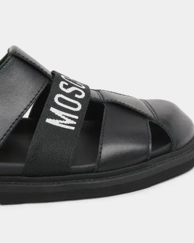 MOSCHINO Men's M Leather Sandals | Thumbnail 3