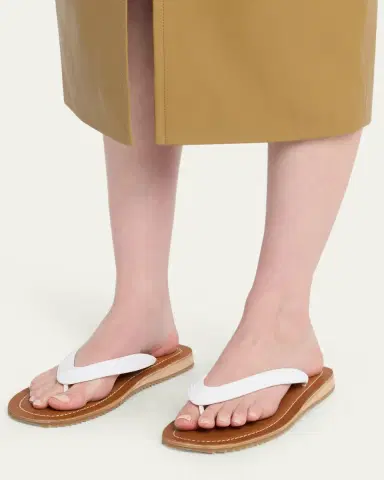 Miu Miu Logo Flat Thong Sandals | Thumbnail 2 Miu Miu Logo Flat Thong Sandals | Thumbnail 2