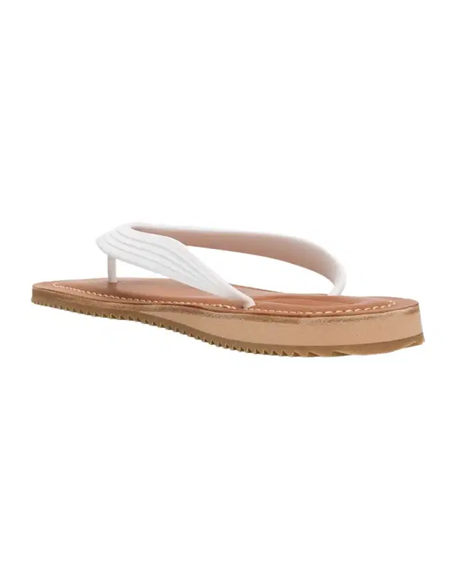 Miu Miu Logo Flat Thong Sandals