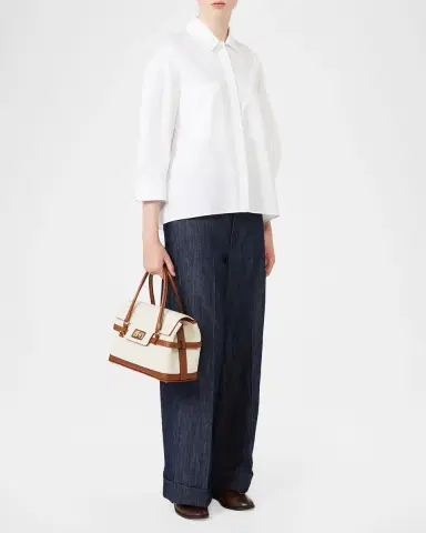 Max Mara 3/4-Sleeve Cotton Shirt | Thumbnail 2