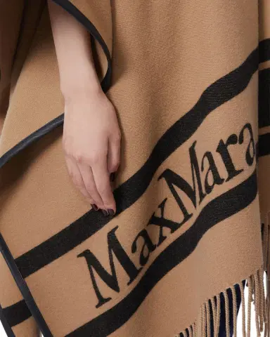 Max Mara Jacquard Wool Poncho | Thumbnail 5