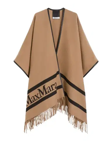 Max Mara Jacquard Wool Poncho | Thumbnail 1