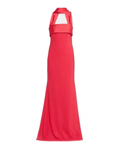 BADGLEY MISCHKA Strapless Crepe A-Line Evening Gown | Thumbnail 1 BADGLEY MISCHKA Strapless Crepe A-Line Evening Gown | Thumbnail 1