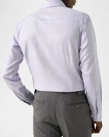 Eton Men's Slim Fit Textured Twill Dress Shirt | Thumbnail 3
