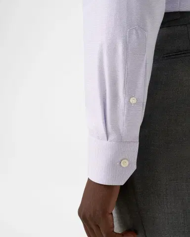 Eton Men's Slim Fit Textured Twill Dress Shirt | Thumbnail 8
