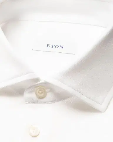 Eton Men's Filo di Scozia Cotton Jaquard Polo Shirt | Thumbnail 5